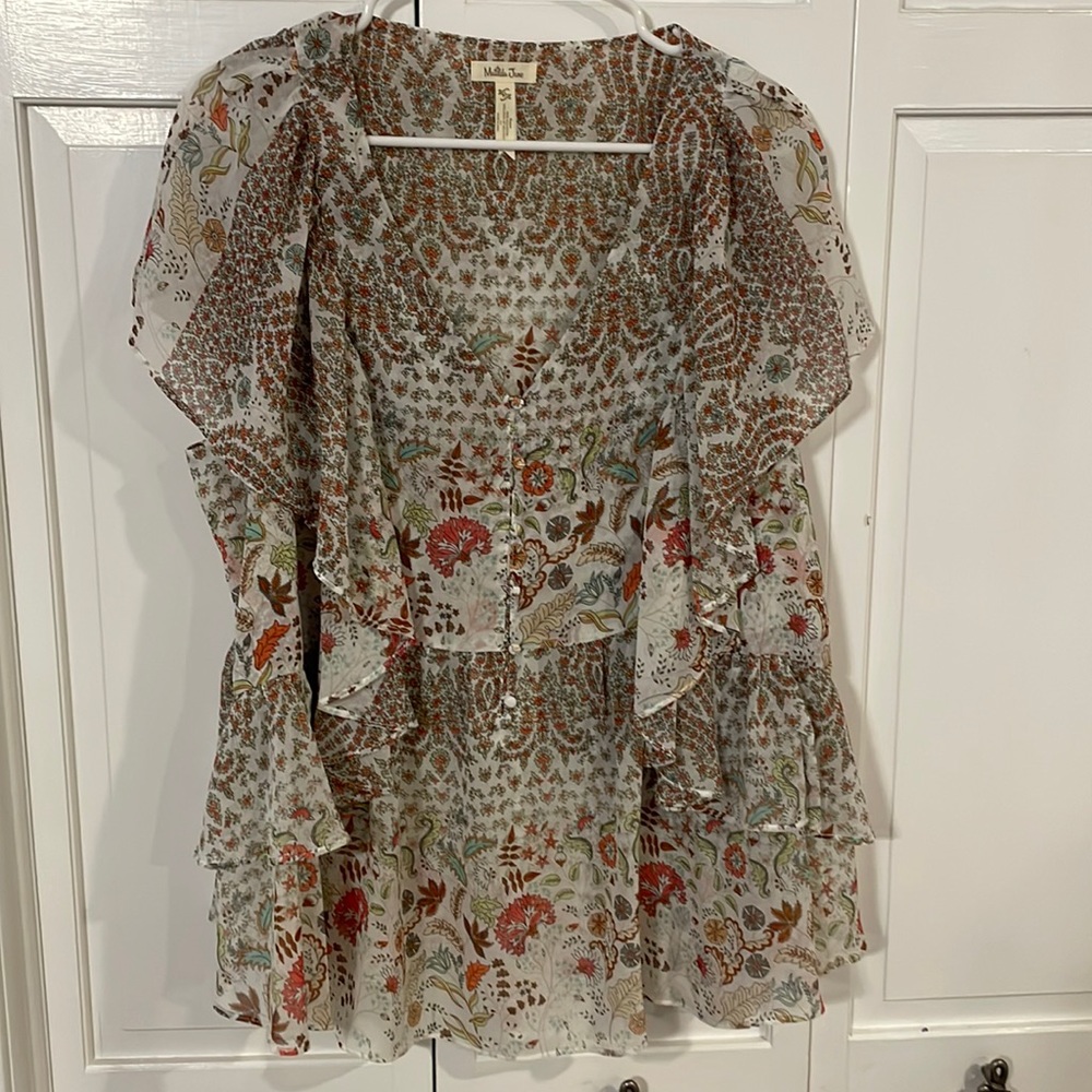 Matilda Jane ruffle top XL